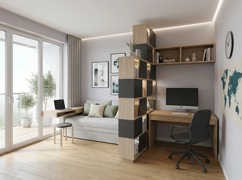 Дизайн гостиной в стиле Сканди — фото интерьера от нейросети RoomGPT