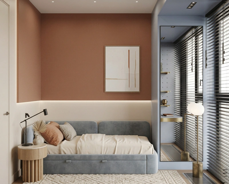 Дизайн детской в стиле Минимализм — фото интерьера от нейросети RoomGPT