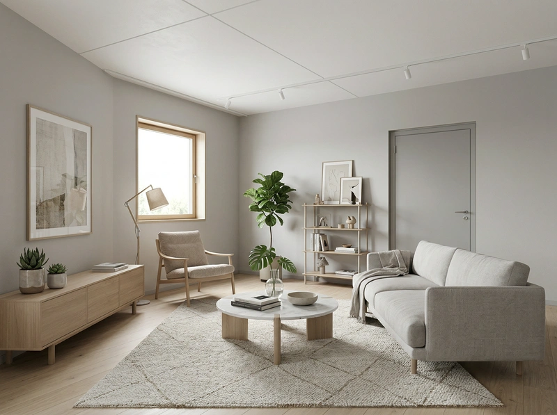 Дизайн интерьера в стиле Сканди — Гостиная от нейросети RoomGPT
