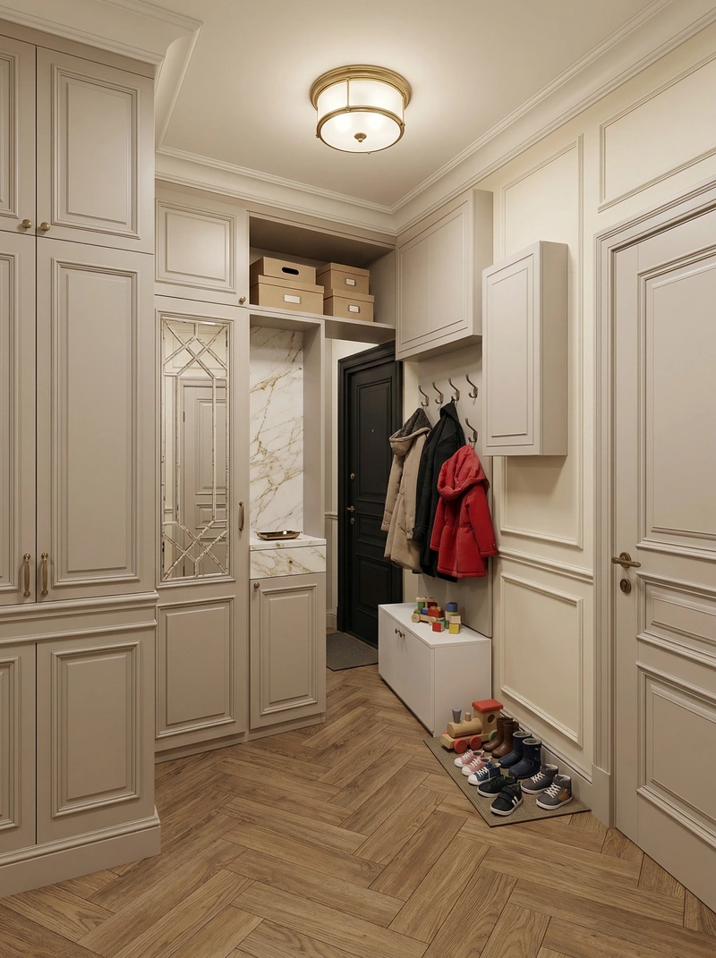 Дизайн интерьера в стиле Классика — Прихожая от нейросети RoomGPT