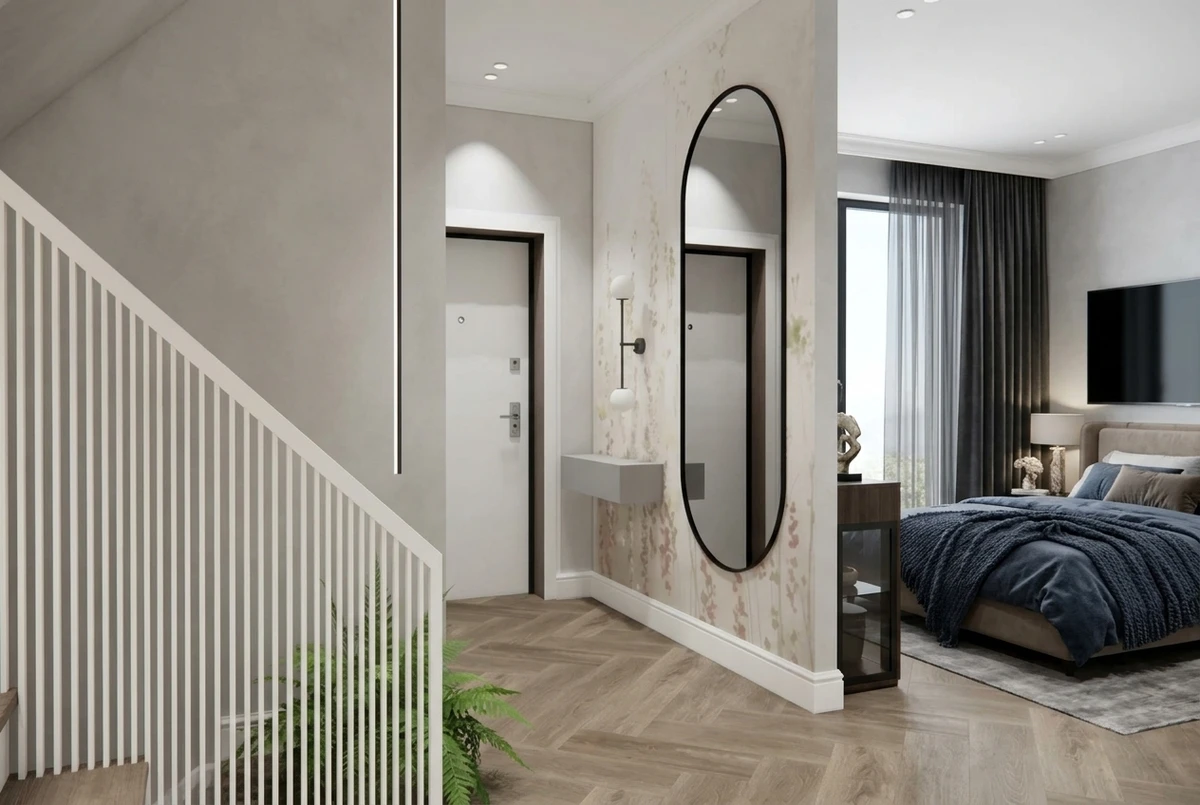 Дизайн прихожей в стиле Контемпорари — фото интерьера от нейросети RoomGPT