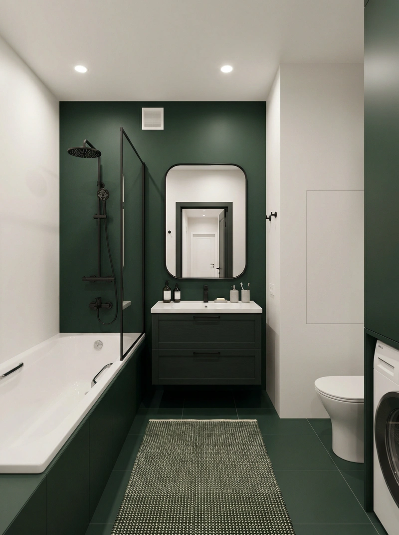 Дизайн интерьера в стиле Классика — Ванная от нейросети RoomGPT