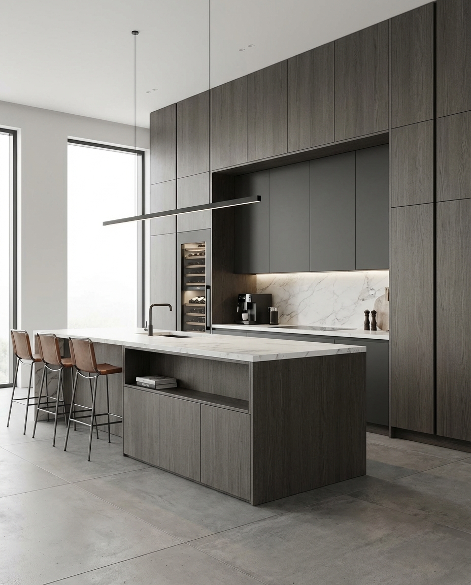 Дизайн кухни в стиле Минимализм — фото интерьера от нейросети RoomGPT