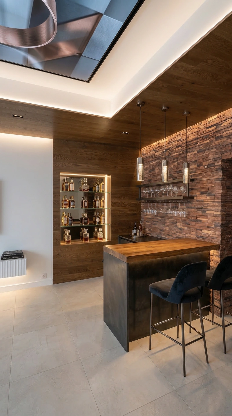 Дизайн гостиной в стиле Контемпорари — фото интерьера от нейросети RoomGPT