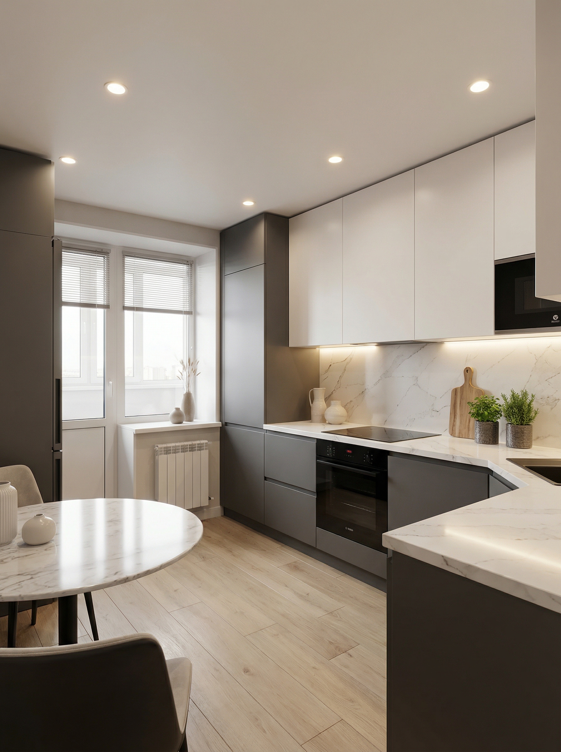 Дизайн кухни в стиле Минимализм — фото интерьера от нейросети RoomGPT