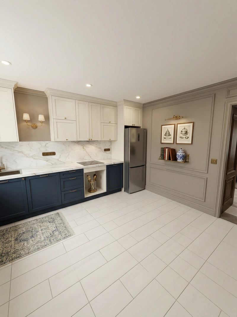 Дизайн интерьера в стиле Классика — Кухня от нейросети RoomGPT