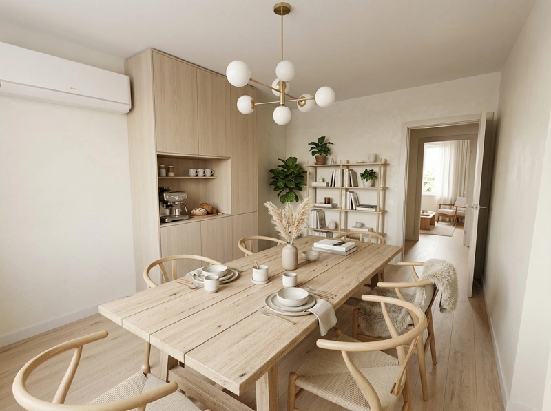 Дизайн гостиной в стиле Хюгге — фото интерьера от нейросети RoomGPT