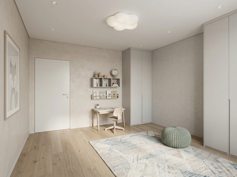 Дизайн интерьера в стиле Минимализм — Детская от нейросети RoomGPT