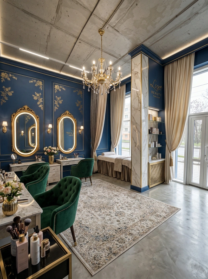 Дизайн интерьера в стиле Классика — Кабинет от нейросети RoomGPT