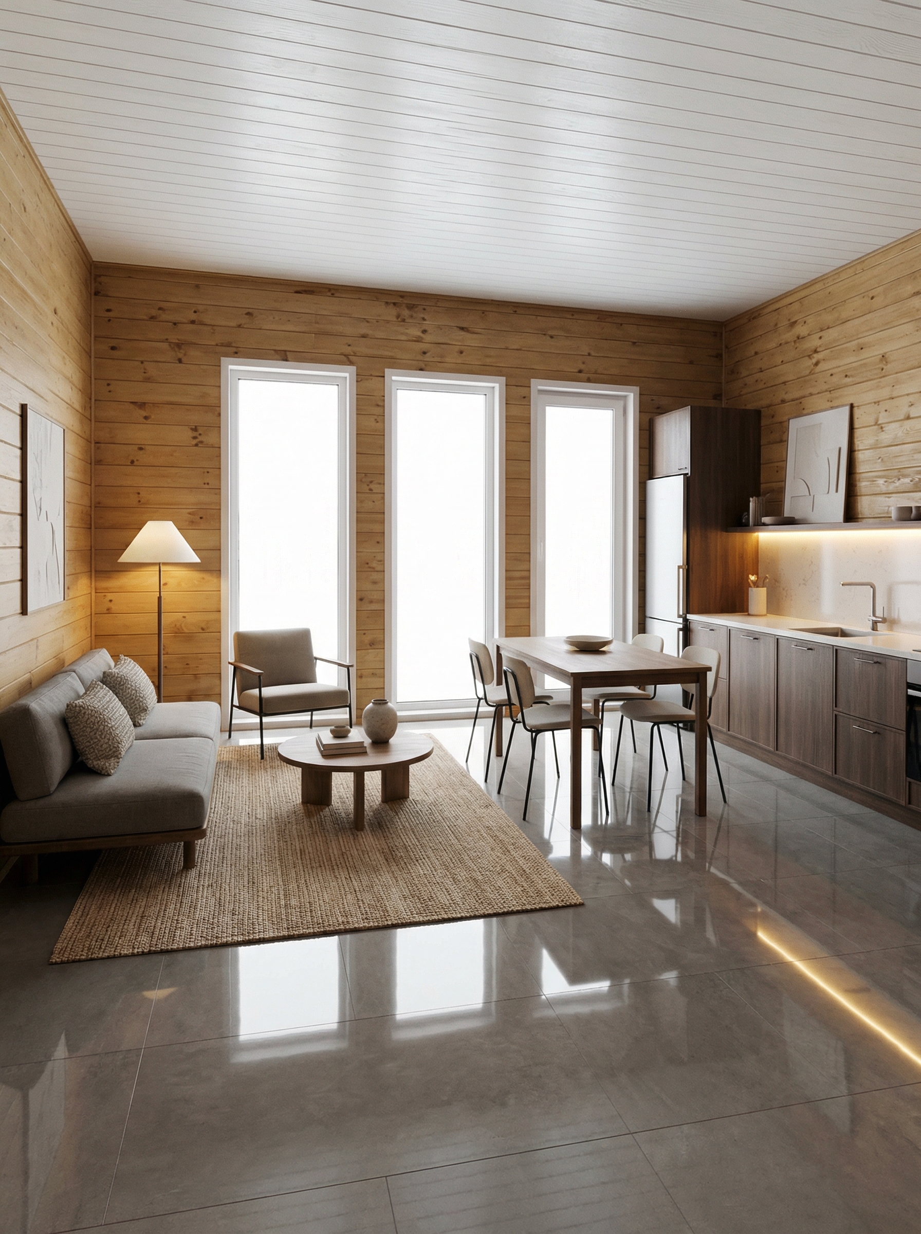 Дизайн гостиной в стиле Минимализм — фото интерьера от нейросети RoomGPT