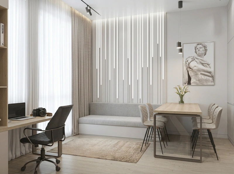 Дизайн кухни в стиле Минимализм — фото интерьера от нейросети RoomGPT