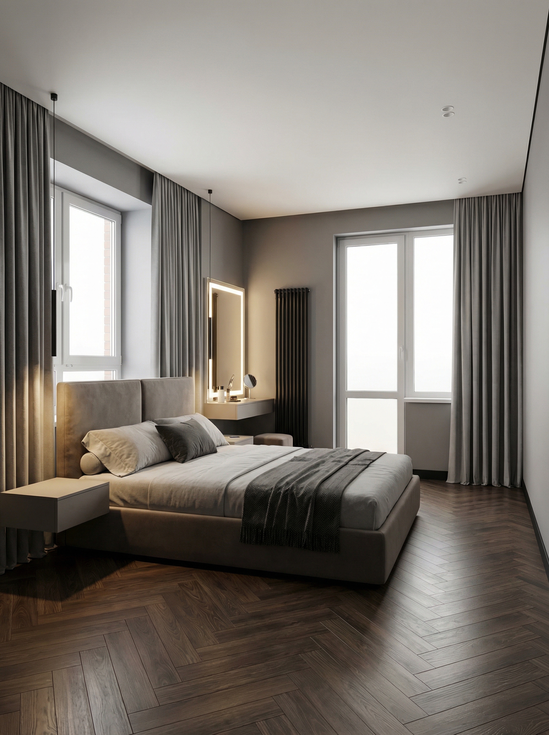 Дизайн спальни в стиле Минимализм — фото интерьера от нейросети RoomGPT