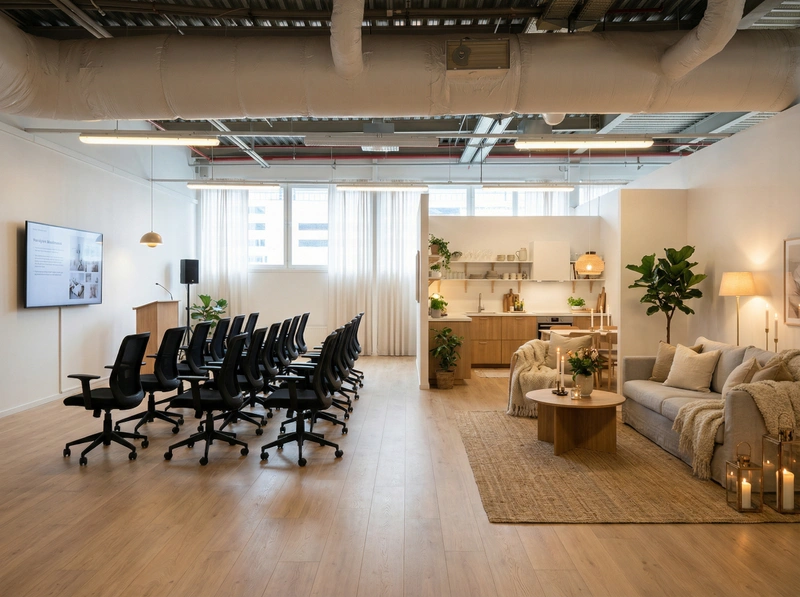 Дизайн интерьера в стиле Хюгге — Гостиная от нейросети RoomGPT