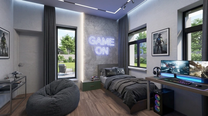 Дизайн детской в стиле Без стиля — фото интерьера от нейросети RoomGPT