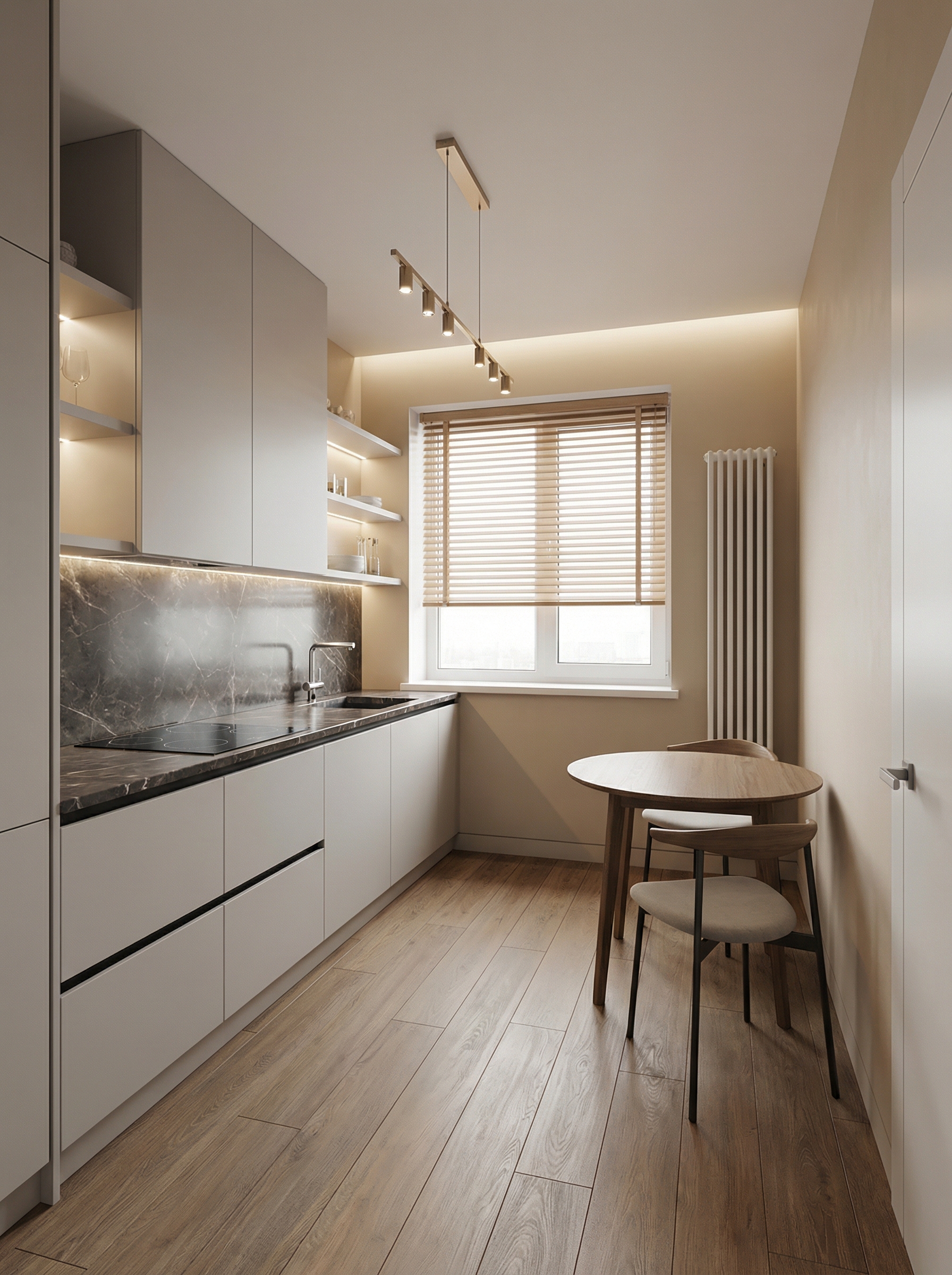 Дизайн кухни в стиле Минимализм — фото интерьера от нейросети RoomGPT