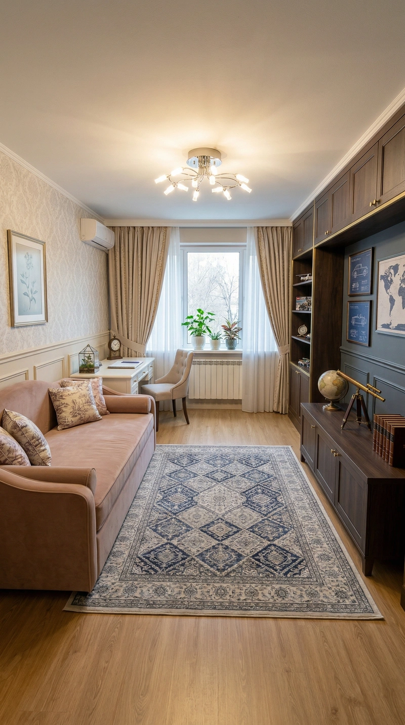 Дизайн детской в стиле Классика — фото интерьера от нейросети RoomGPT