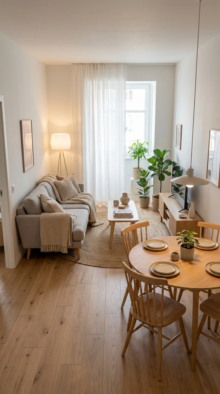 Дизайн интерьера в стиле Хюгге — Гостиная от нейросети RoomGPT