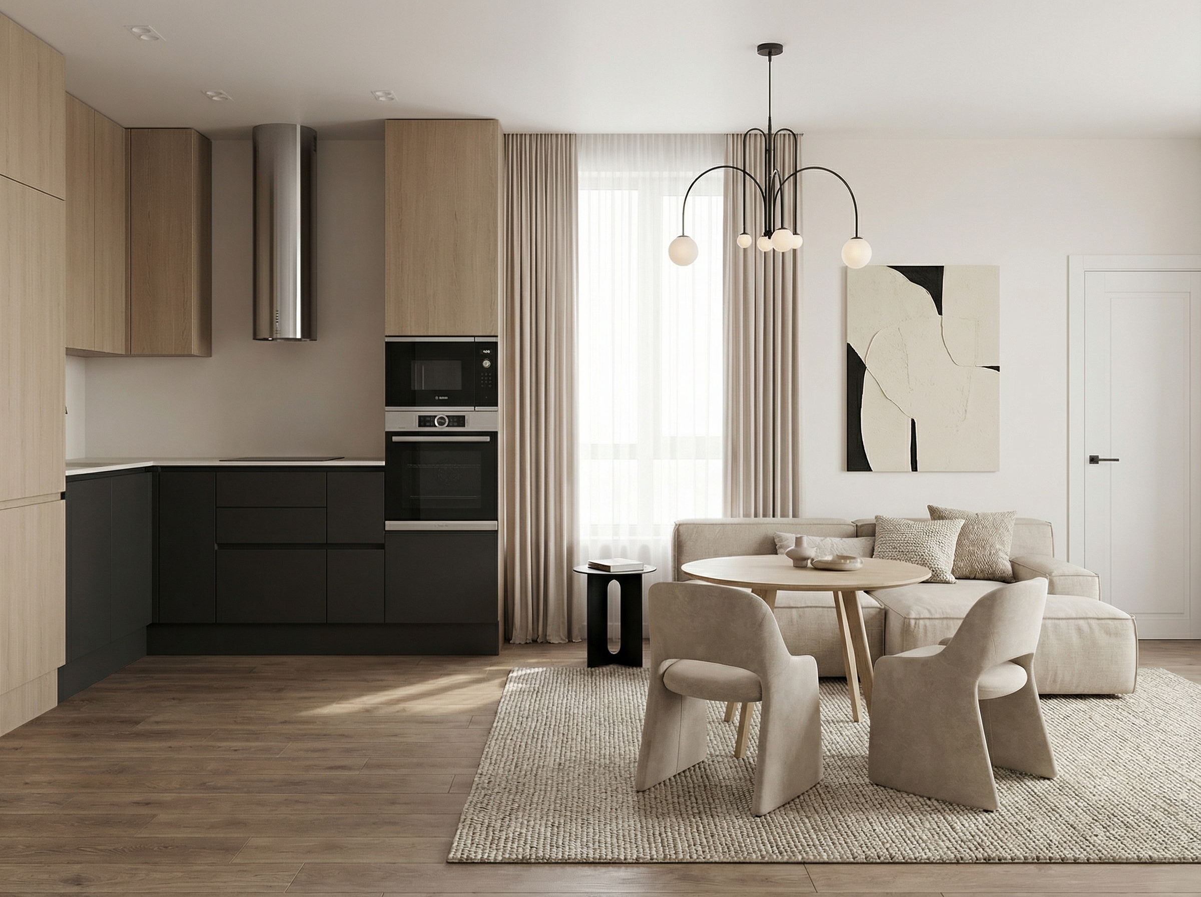 Дизайн гостиной в стиле Минимализм — фото интерьера от нейросети RoomGPT