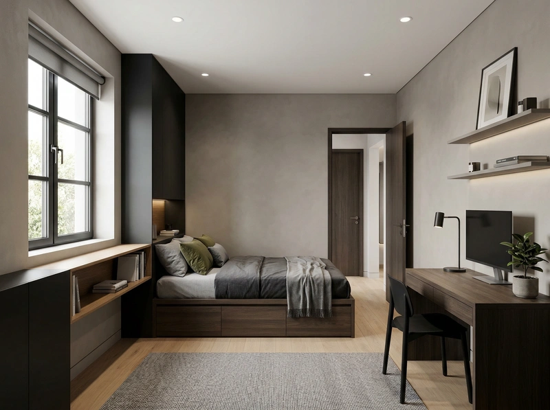 Дизайн интерьера в стиле Минимализм — Кухня от нейросети RoomGPT