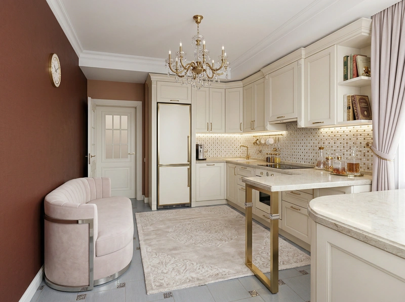 Дизайн гостиной в стиле Неоклассика — фото интерьера от нейросети RoomGPT