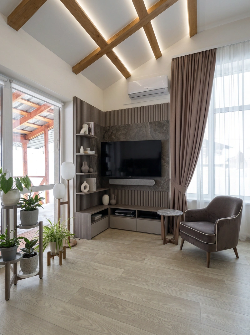 Дизайн интерьера в стиле Классика — Гостиная от нейросети RoomGPT