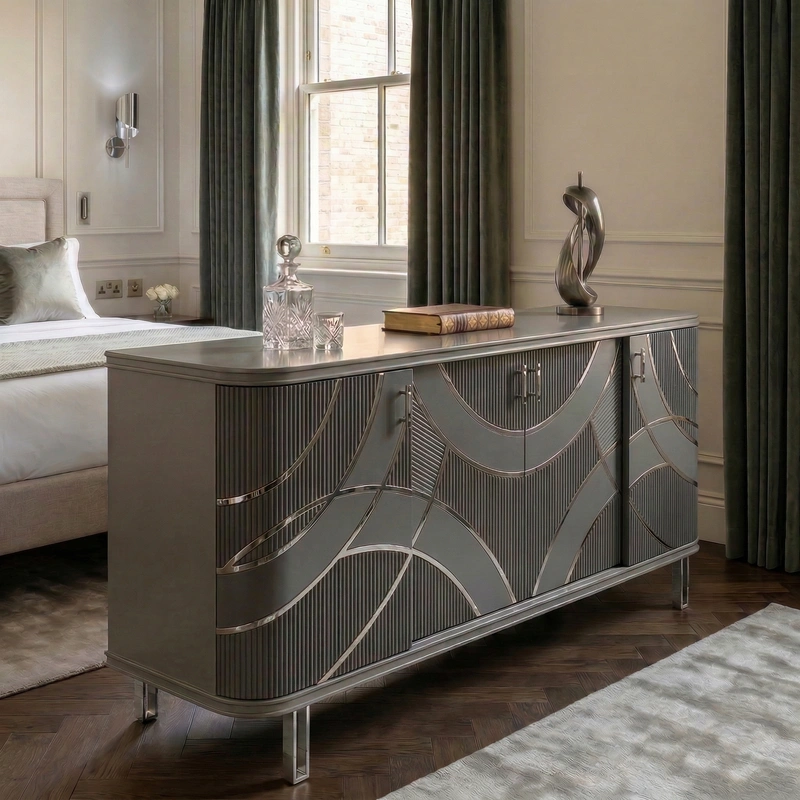 Дизайн спальни в стиле Классика — фото интерьера от нейросети RoomGPT