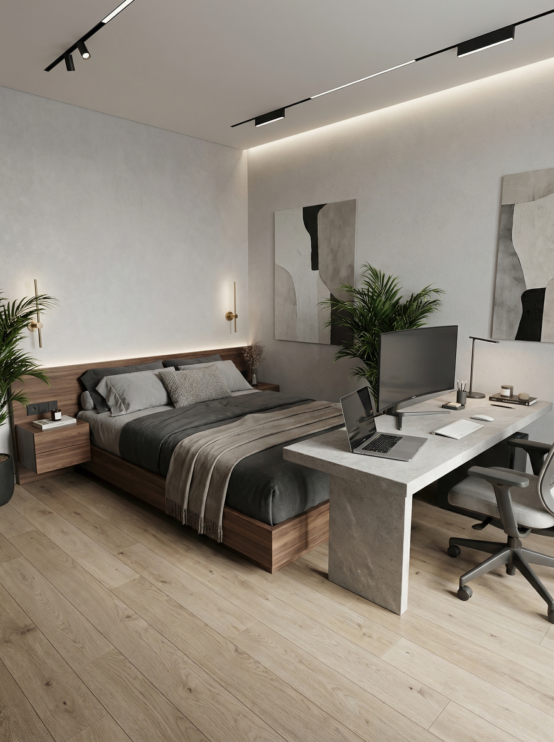 Дизайн спальни в стиле Минимализм — фото интерьера от нейросети RoomGPT