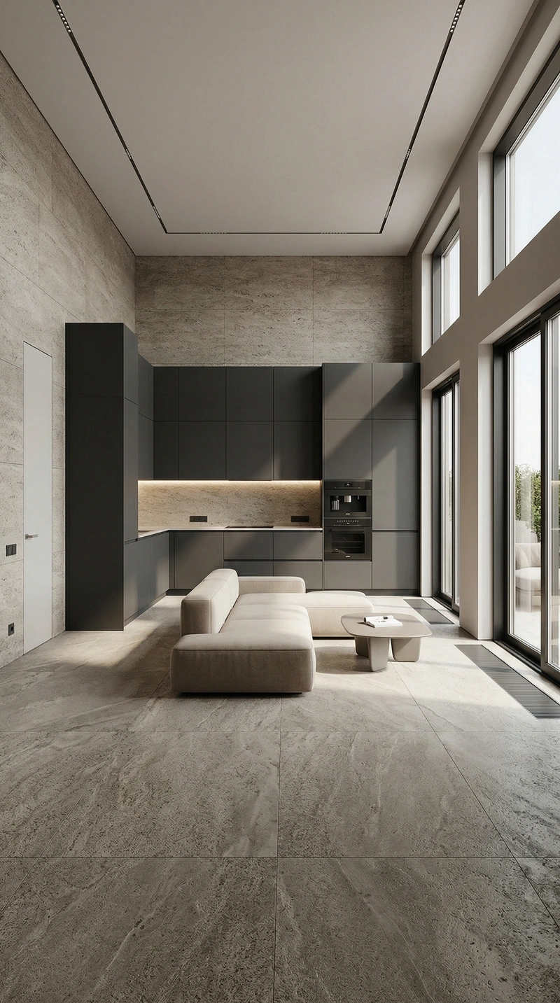 Дизайн кухни в стиле Минимализм — фото интерьера от нейросети RoomGPT