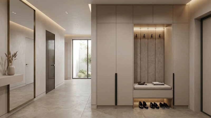 Дизайн интерьера в стиле Минимализм — Прихожая от нейросети RoomGPT