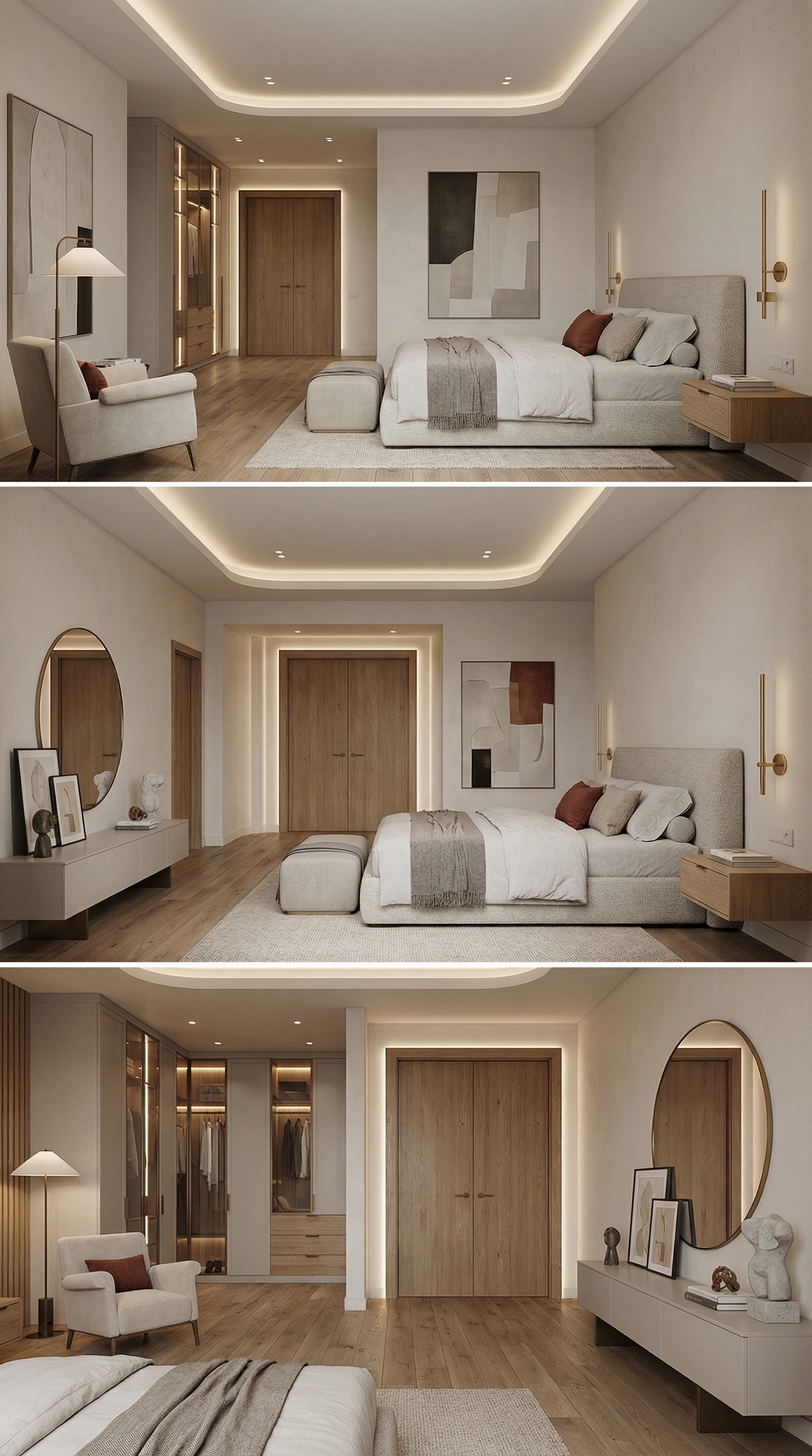 Дизайн спальни в стиле Минимализм — фото интерьера от нейросети RoomGPT