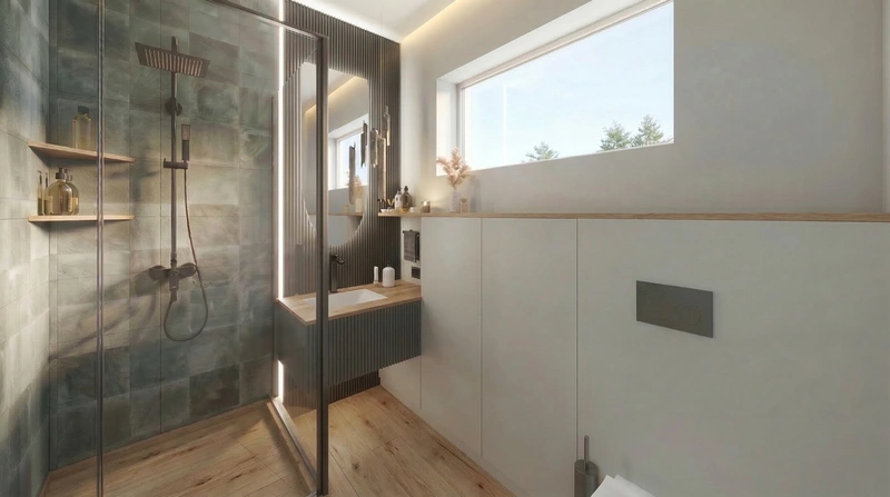 Дизайн ванной в стиле Без стиля — фото интерьера от нейросети RoomGPT