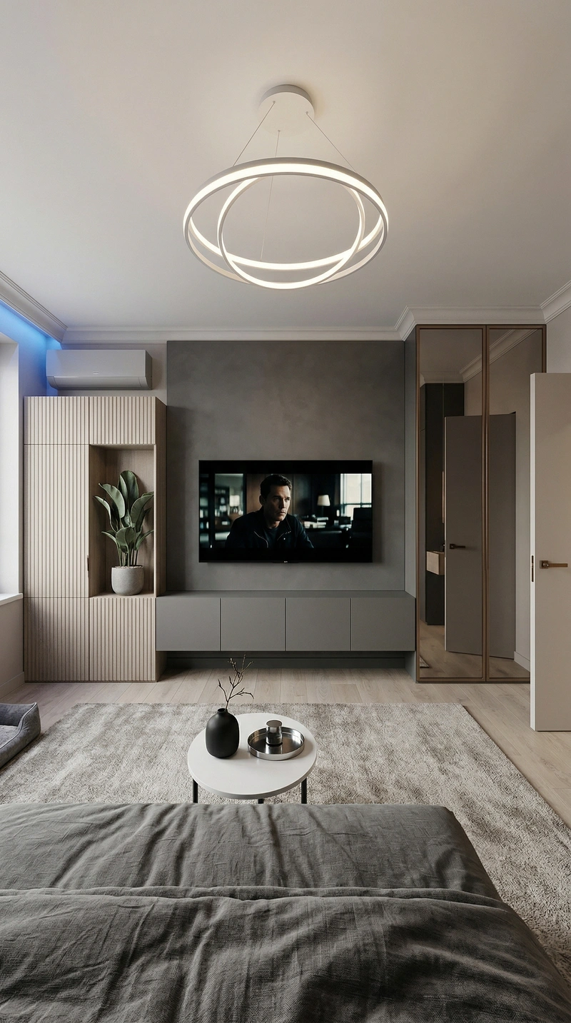 Дизайн спальни в стиле Минимализм — фото интерьера от нейросети RoomGPT