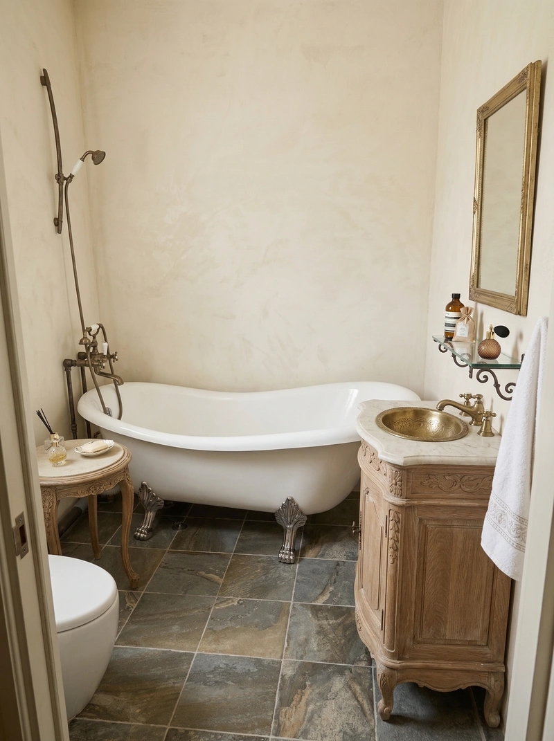 Дизайн ванной в стиле Без стиля — фото интерьера от нейросети RoomGPT