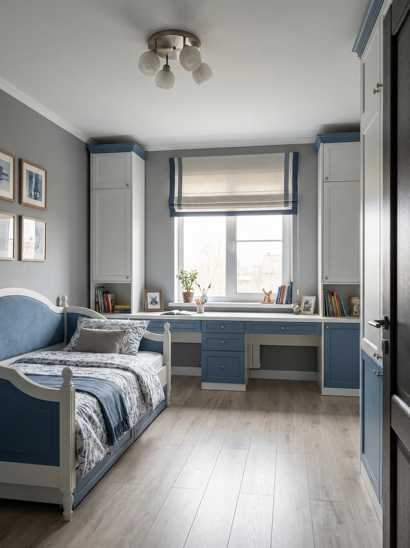 Дизайн интерьера в стиле Классика — Детская от нейросети RoomGPT