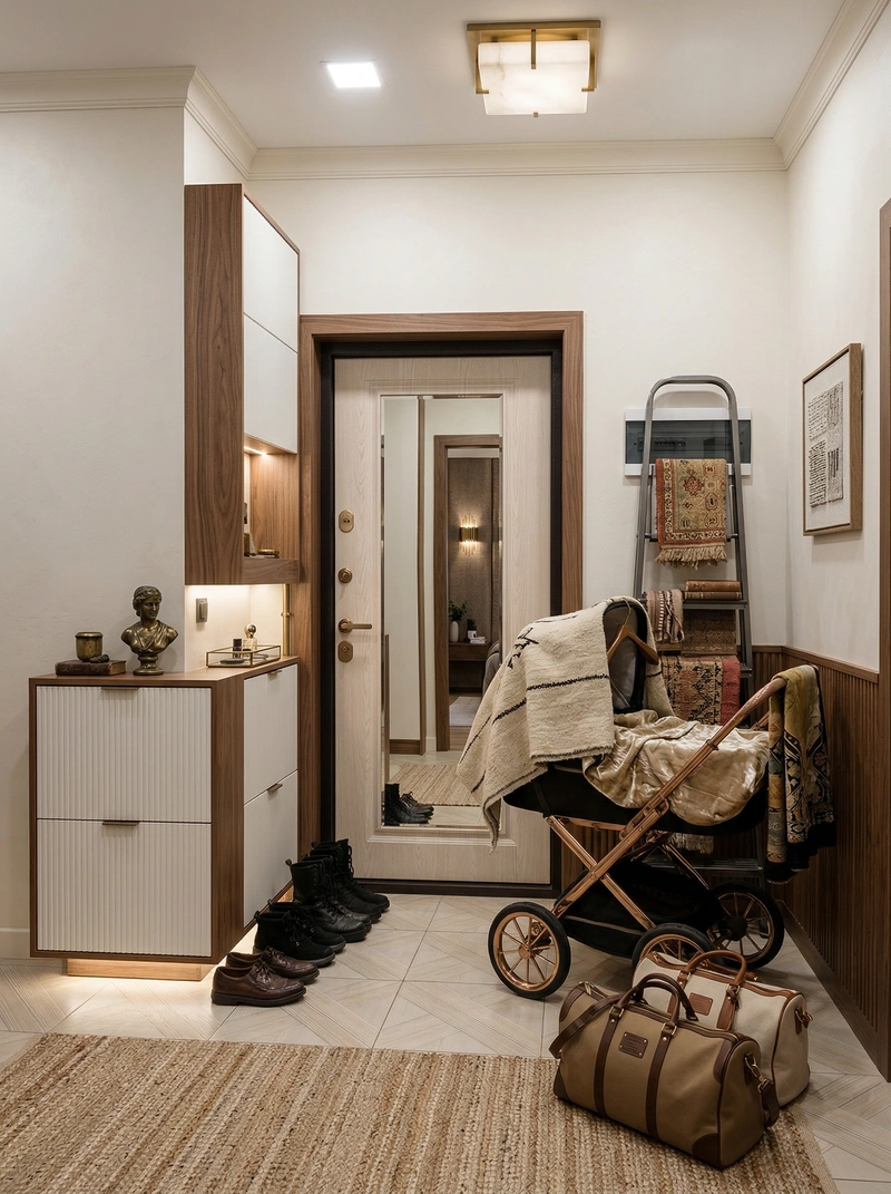 Дизайн интерьера в стиле Эклектика — Гостиная от нейросети RoomGPT