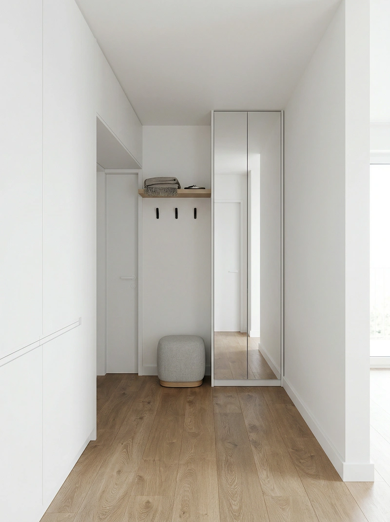 Дизайн интерьера в стиле Сканди — Прихожая от нейросети RoomGPT