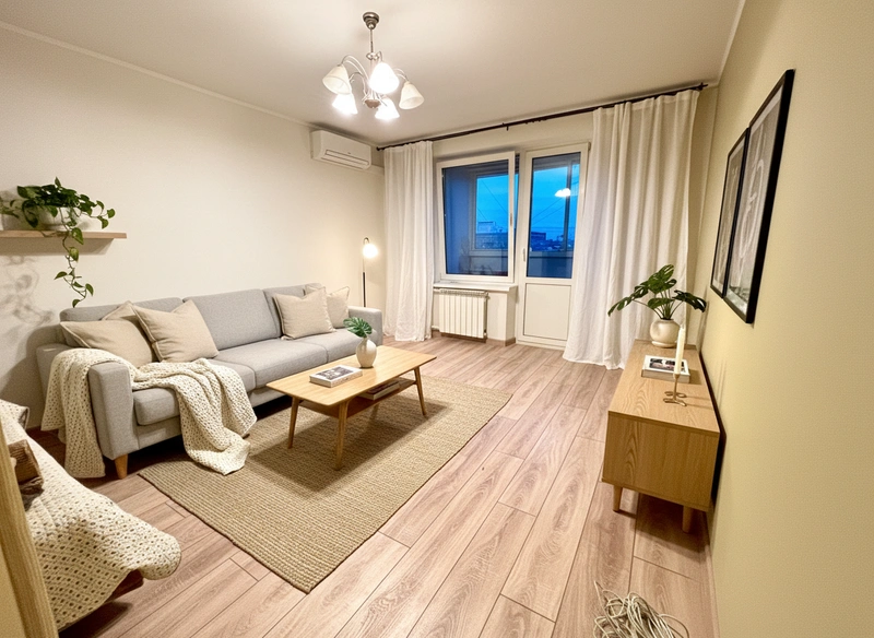 Дизайн интерьера в стиле Хюгге — Гостиная от нейросети RoomGPT