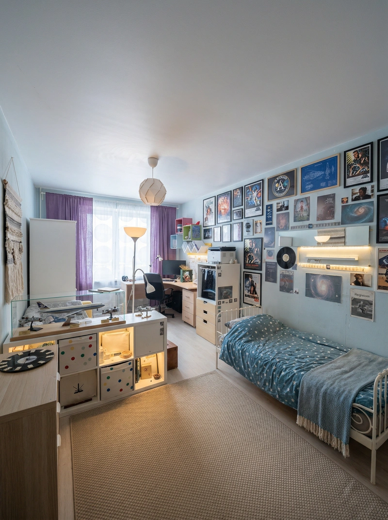 Дизайн интерьера в стиле Хюгге — Спальня от нейросети RoomGPT