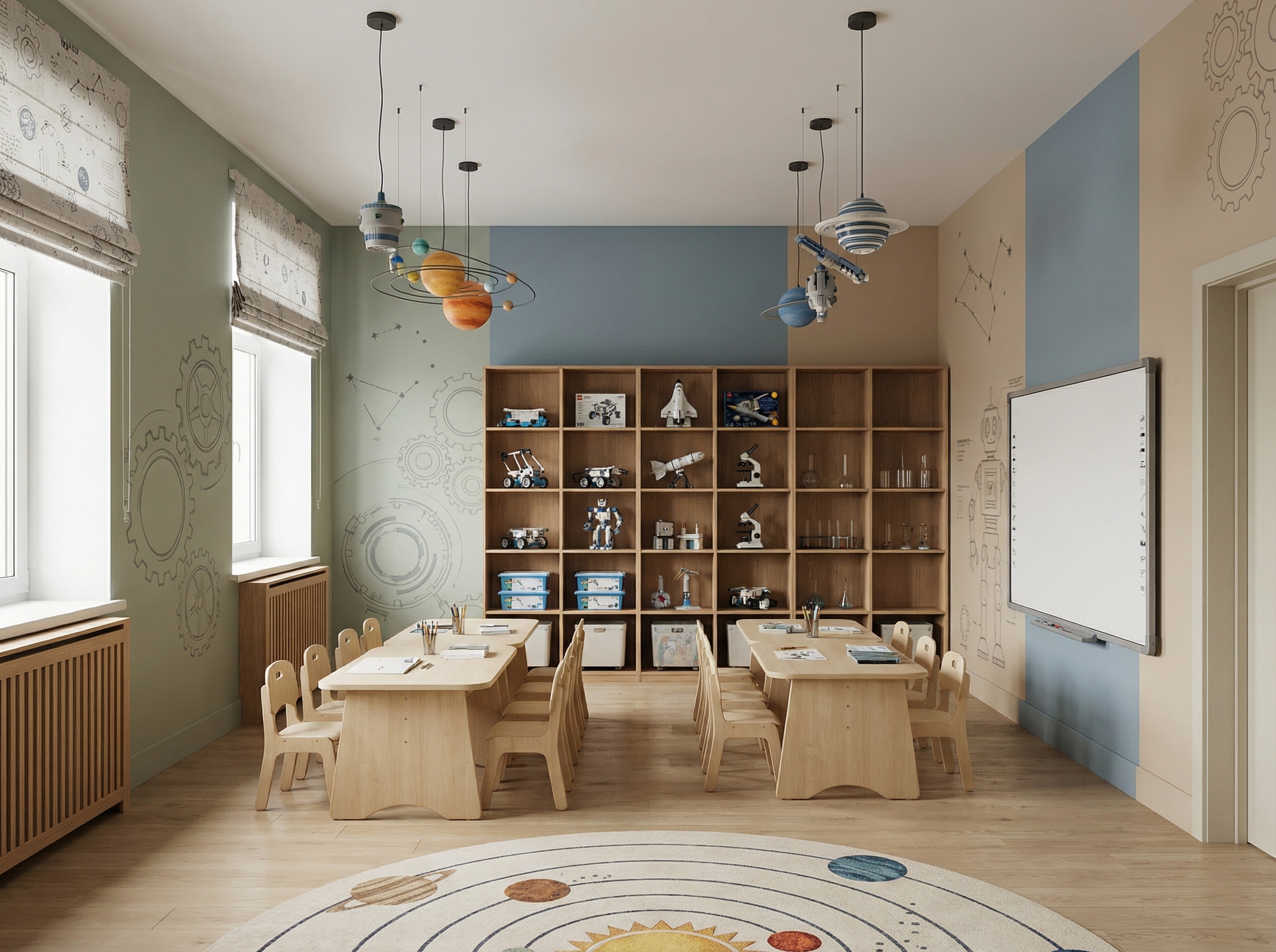 Дизайн детской в стиле Минимализм — фото интерьера от нейросети RoomGPT