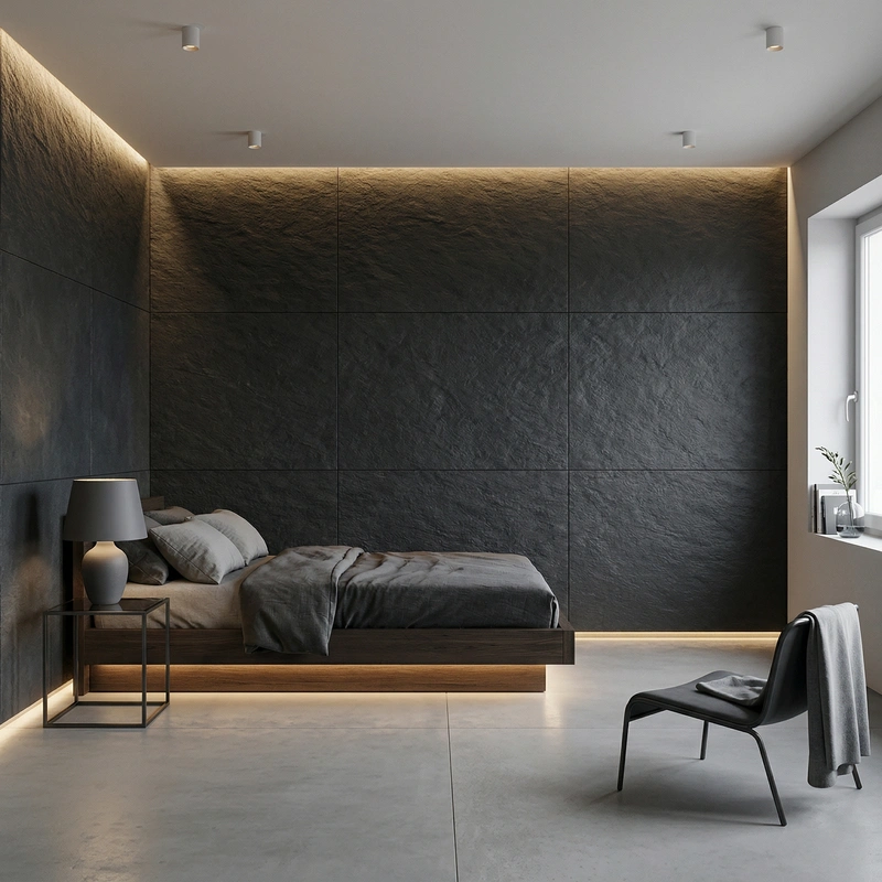 Дизайн спальни в стиле Минимализм — фото интерьера от нейросети RoomGPT