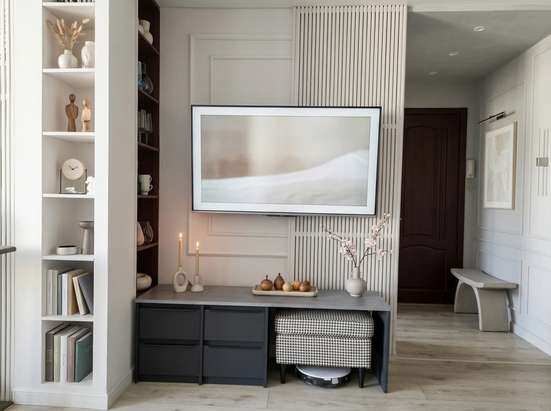 Дизайн интерьера в стиле Сканди — Гостиная от нейросети RoomGPT