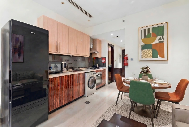 Дизайн интерьера в стиле Контемпорари — Гостиная от нейросети RoomGPT