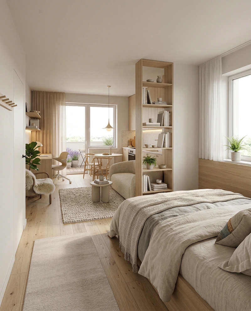 Дизайн интерьера в стиле Хюгге — Гостиная от нейросети RoomGPT