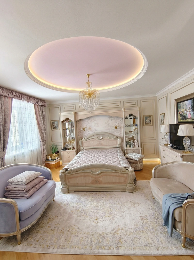 Дизайн гостиной в стиле Неоклассика — фото интерьера от нейросети RoomGPT