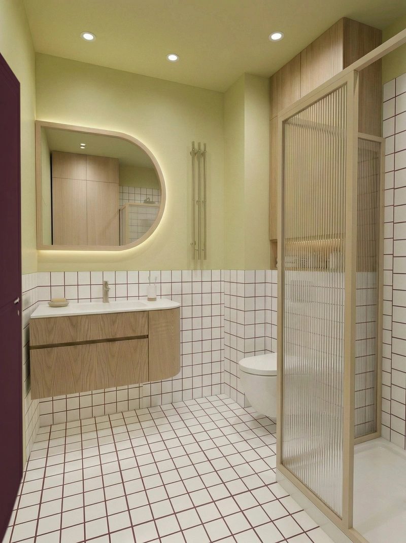 Дизайн ванной в стиле Без стиля — фото интерьера от нейросети RoomGPT