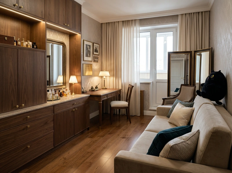 Дизайн интерьера в стиле Классика — Спальня от нейросети RoomGPT