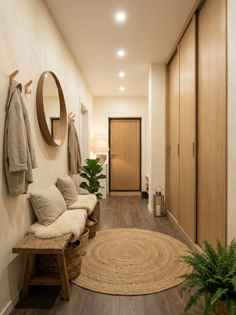 Дизайн интерьера в стиле Хюгге — Прихожая от нейросети RoomGPT