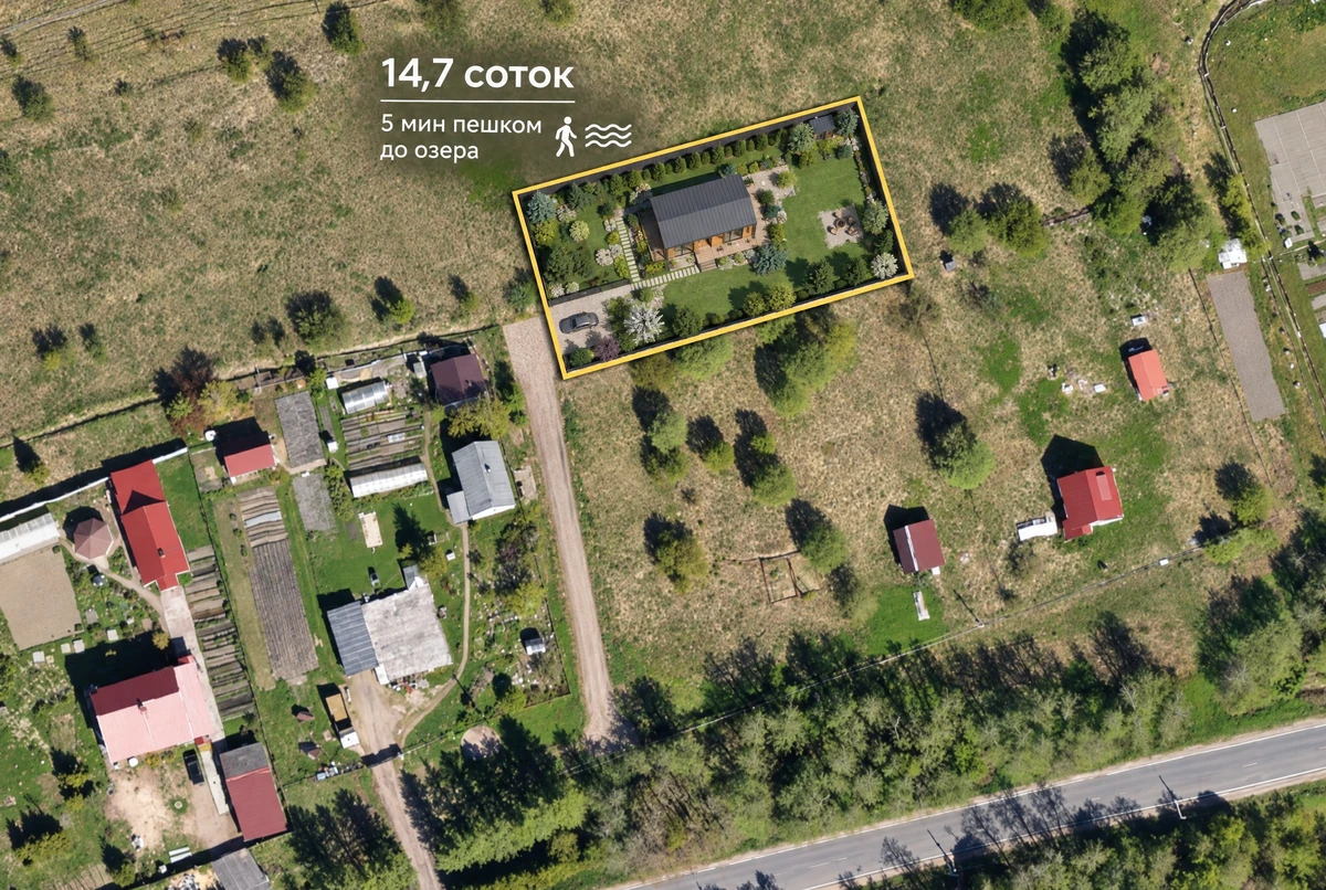 Ландшафтный дизайн в стиле Сканди — Участок от нейросети RoomGPT