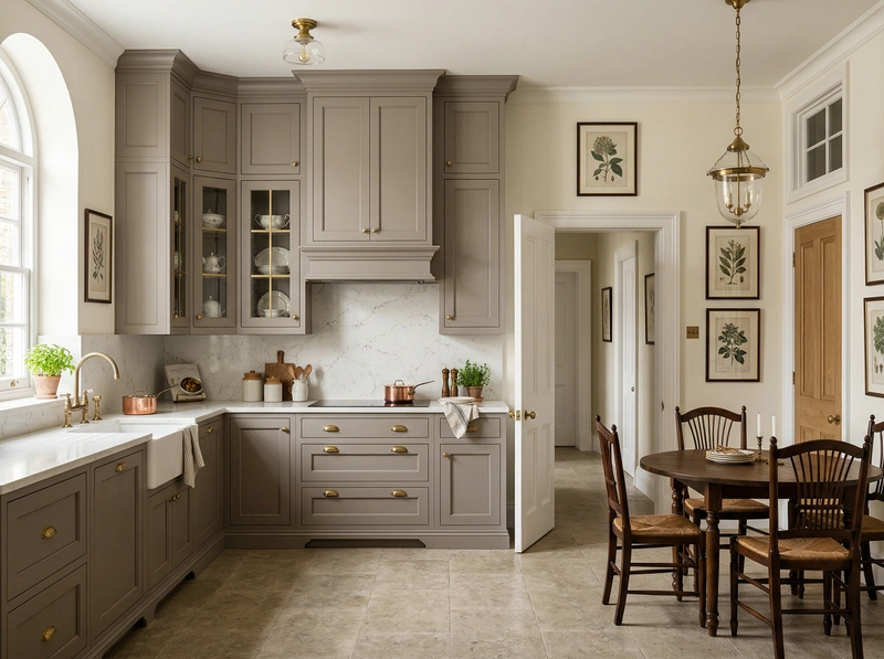 Дизайн кухни в стиле Классика — фото интерьера от нейросети RoomGPT