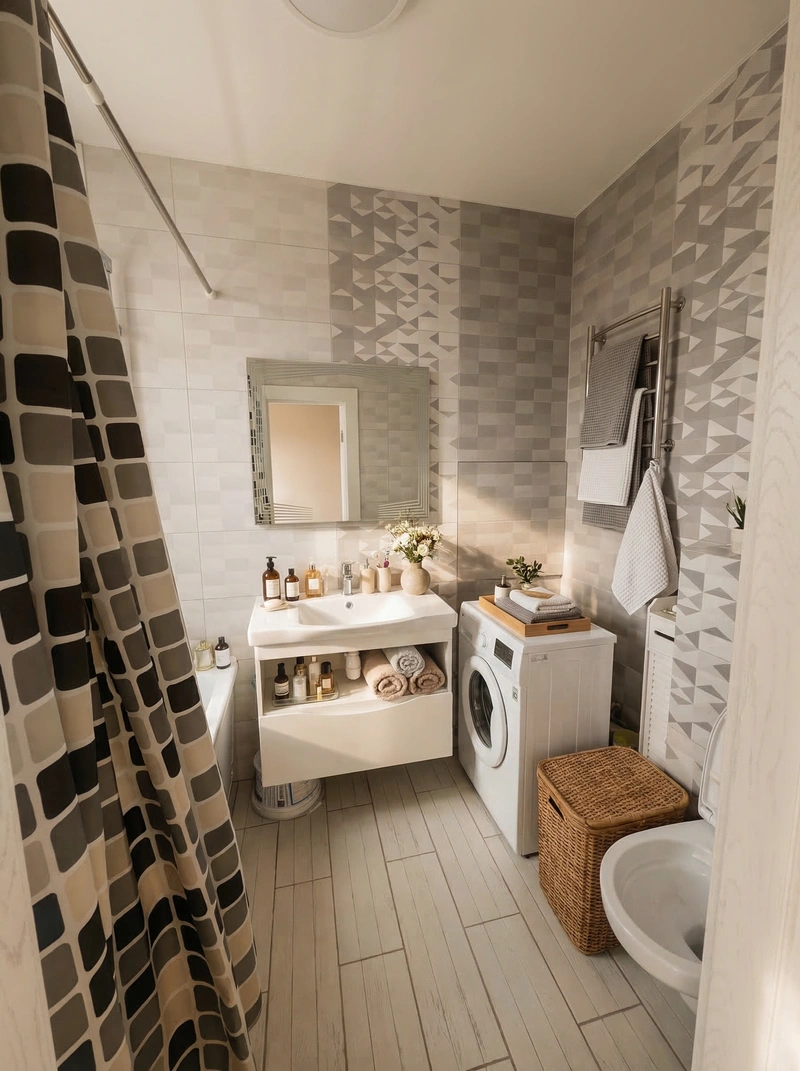 Дизайн ванной в стиле Без стиля — фото интерьера от нейросети RoomGPT